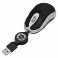 MOUSE PIXXO MO-253R USB RETRATIL PRETO/PRATA